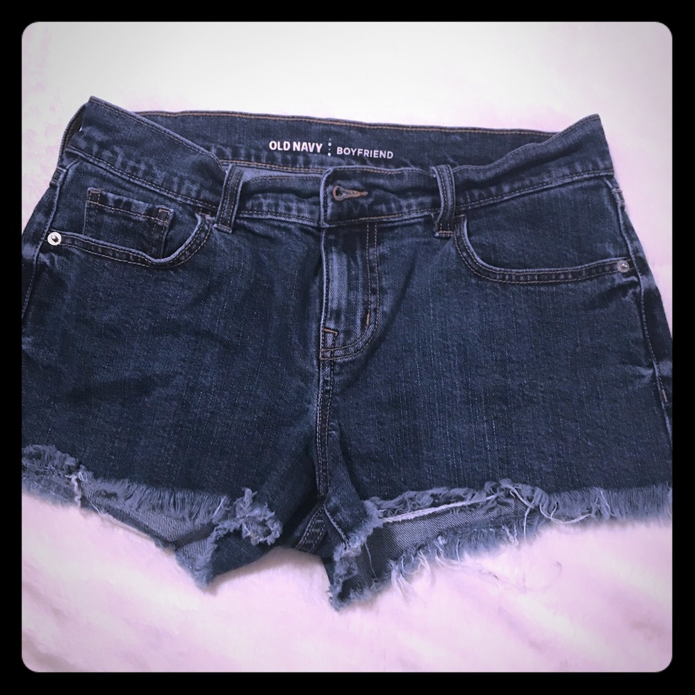 Old Navy boyfriend jean shorts.  Ladies size 4.